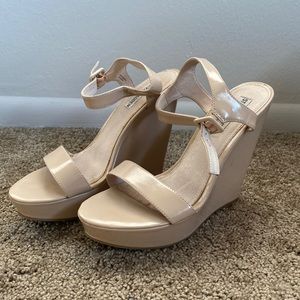 Steve Madden Nude Wedges, Size 8